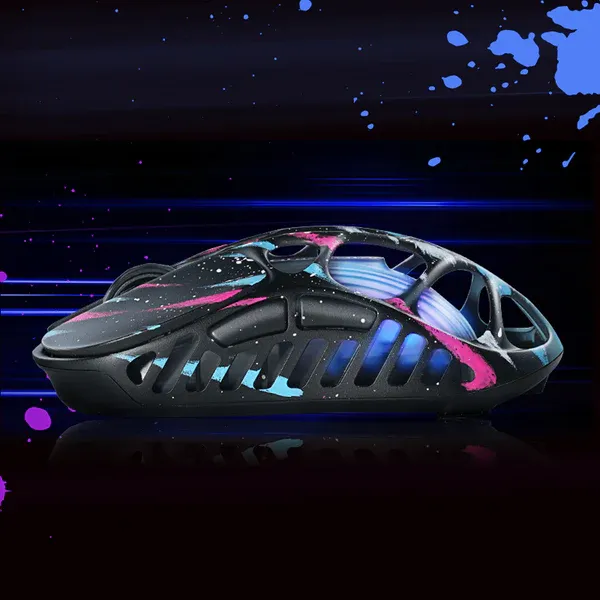GravaStar Mercury X Pro Special Edition Neon Graffiti Gaming Mouse - 49g, 8000Hz polling rate, Tri-Mode, RGB Lighting 3 GravaStar Mercury X Pro Special Edition Neon Graffiti Gaming Mouse - 49g, 8000Hz polling rate, Tri-Mode, RGB Lighting - Ảnh 3