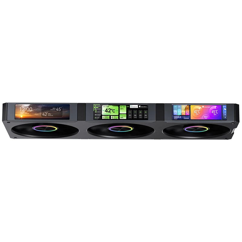 JONSBO TF3-360SCB Black AIO Liquid Cooling - 3.5 inches IPS Main Screen (640×480 px), 360mm radiator 1 JONSBO TF3-360SCB Black AIO Liquid Cooling - 3.5 inches IPS Main Screen (640×480 px), 360mm radiator
