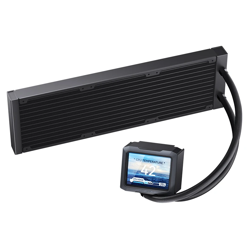 JONSBO TF3-360SCB Black AIO Liquid Cooling - 3.5 inches IPS Main Screen (640×480 px), 360mm radiator 7 JONSBO TF3-360SCB Black AIO Liquid Cooling - 3.5 inches IPS Main Screen (640×480 px), 360mm radiator - Ảnh 7