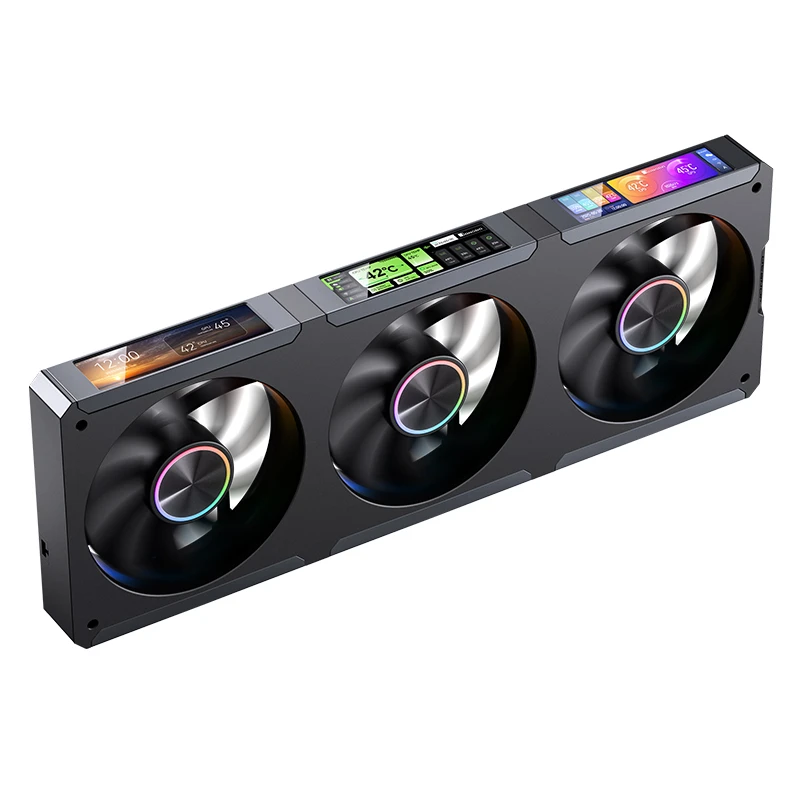 JONSBO TF3-360SCB Black AIO Liquid Cooling - 3.5 inches IPS Main Screen (640×480 px), 360mm radiator 6 JONSBO TF3-360SCB Black AIO Liquid Cooling - 3.5 inches IPS Main Screen (640×480 px), 360mm radiator - Ảnh 6