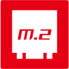 Triple M.2 Connectors