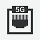 icon gray 5g lan