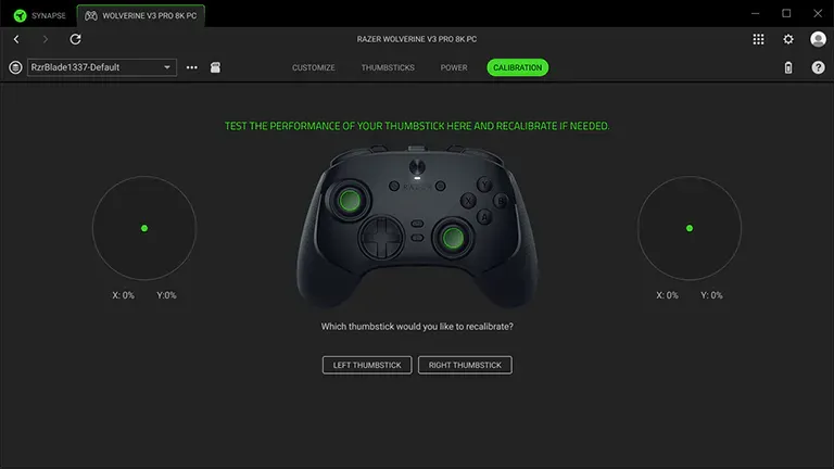 razer wolverine v3 pro 8k pc tab calibration