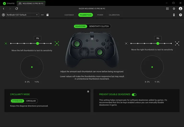 razer wolverine v3 pro 8k pc tab sensitivity