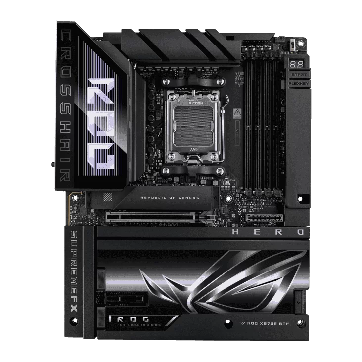 ASUS ROG CROSSHAIR X870E HERO BTF Mainboard 3 ASUS ROG CROSSHAIR X870E HERO BTF Mainboard - Ảnh 3