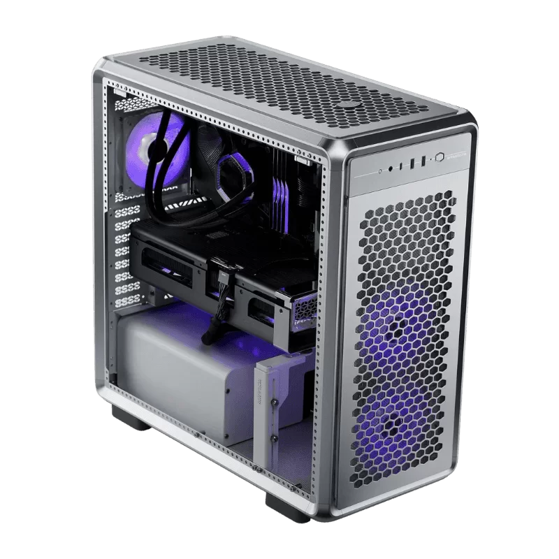 Cooler Master MasterFrame 600 Silver E-ATX Case - Aluminum Frame, Magnetic Side Panels 4 Cooler Master MasterFrame 600 Silver E-ATX Case - Aluminum Frame, Magnetic Side Panels - Ảnh 4