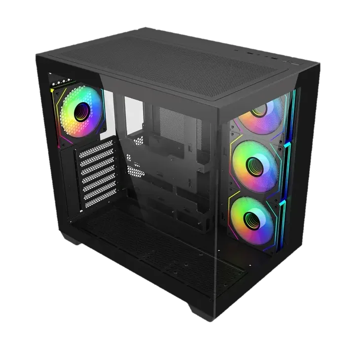 Cooler Master Elite 681 Black Case - Panoramic 270°, Dual-Chamber, 4x 120mm ARGB PWM included 4 Cooler Master Elite 681 Black Case - Panoramic 270°, Dual-Chamber, 4x 120mm ARGB PWM included - Ảnh 4