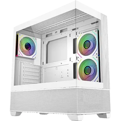 Cooler Master Elite 690 White Wood Case - 3x 120mm ARGB included 1 Cooler Master Elite 690 White Wood Case - 3x 120mm ARGB included