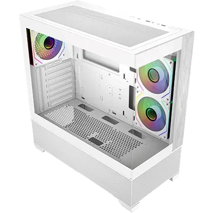 Cooler Master Elite 690 White Wood Case - 3x 120mm ARGB included 4 Cooler Master Elite 690 White Wood Case - 3x 120mm ARGB included - Ảnh 4