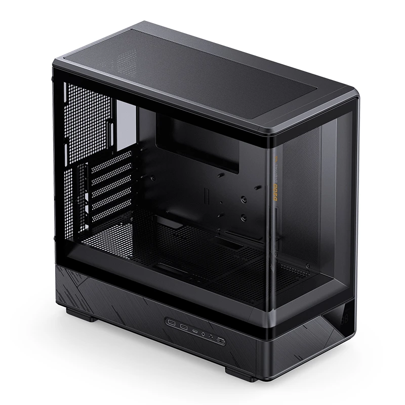Jonsbo D200 Black One-Piece Glass Panel Micro-ATX Tower Case 3 Jonsbo D200 Black One-Piece Glass Panel Micro-ATX Tower Case - Ảnh 3