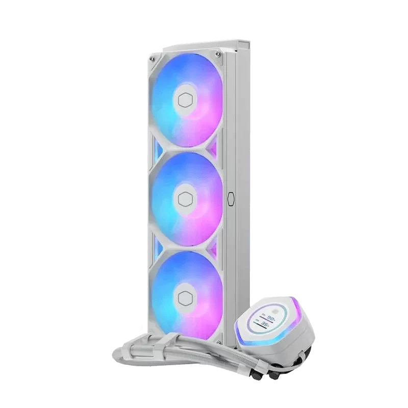 Cooler Master MASTERLIQUID 360 ATMOS II LCD White AIO Liquid CPU Cooler 2 Cooler Master MASTERLIQUID 360 ATMOS II LCD White AIO Liquid CPU Cooler - Ảnh 2
