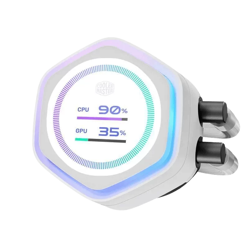 Cooler Master MASTERLIQUID 360 ATMOS II LCD White AIO Liquid CPU Cooler 3 Cooler Master MASTERLIQUID 360 ATMOS II LCD White AIO Liquid CPU Cooler - Ảnh 3