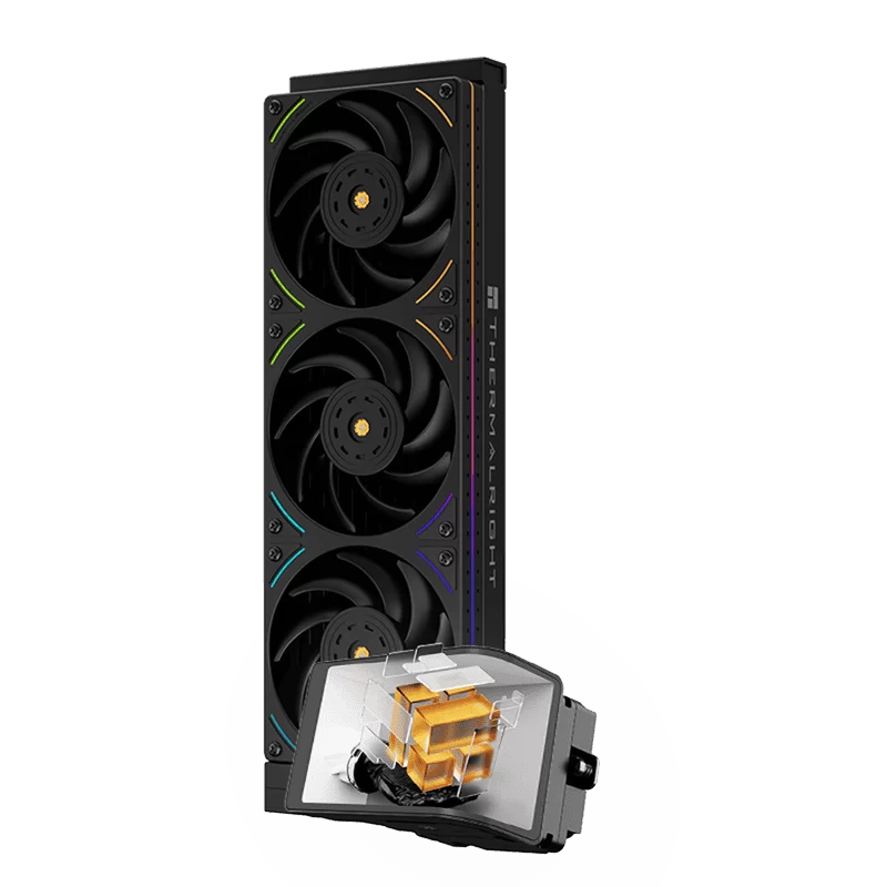 THERMALRIGHT Wonder Vision 360 UB ARGB Black AIO Liquid CPU Cooler - 6.67'' Curved Screen 3D Effect, 2150RPM TL-UB36 Fans 1 THERMALRIGHT Wonder Vision 360 UB ARGB Black AIO Liquid CPU Cooler - 6.67'' Curved Screen 3D Effect, 2150RPM TL-UB36 Fans