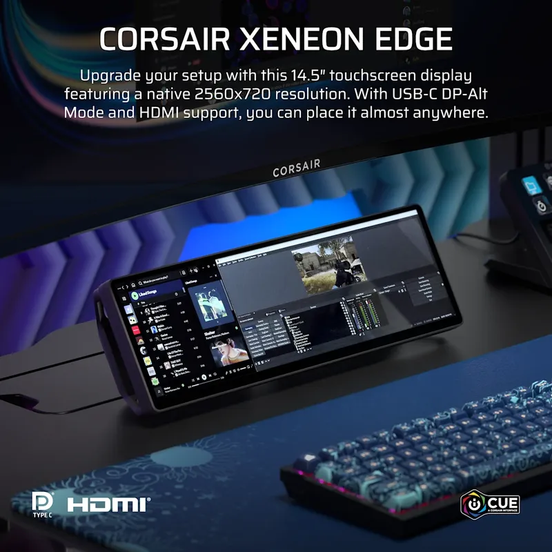 Màn hình cảm ứng CORSAIR XENEON EDGE 14.5" LCD Touchscreen 12 Màn hình cảm ứng CORSAIR XENEON EDGE 14.5" LCD Touchscreen - Ảnh 12