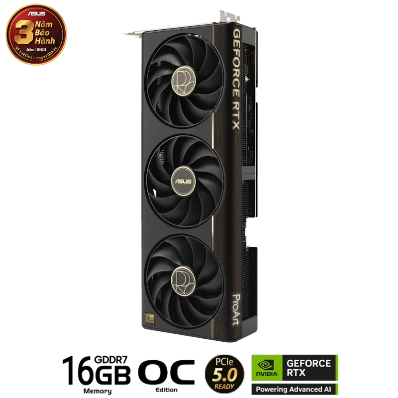 ASUS ProArt GeForce RTX 5080 OC Editon 16GB GDDR7 (PROART-RTX5080-O16G) Graphics Card 4 ASUS ProArt GeForce RTX 5080 OC Editon 16GB GDDR7 (PROART-RTX5080-O16G) Graphics Card - Ảnh 4