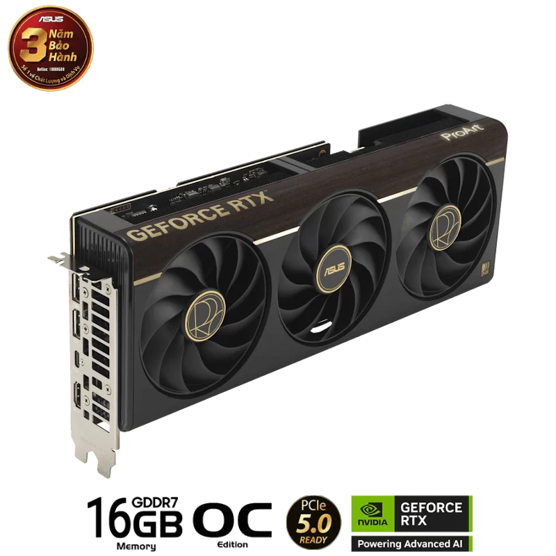 ASUS ProArt GeForce RTX 5080 OC Editon 16GB GDDR7 (PROART-RTX5080-O16G) Graphics Card 5 ASUS ProArt GeForce RTX 5080 OC Editon 16GB GDDR7 (PROART-RTX5080-O16G) Graphics Card - Ảnh 5
