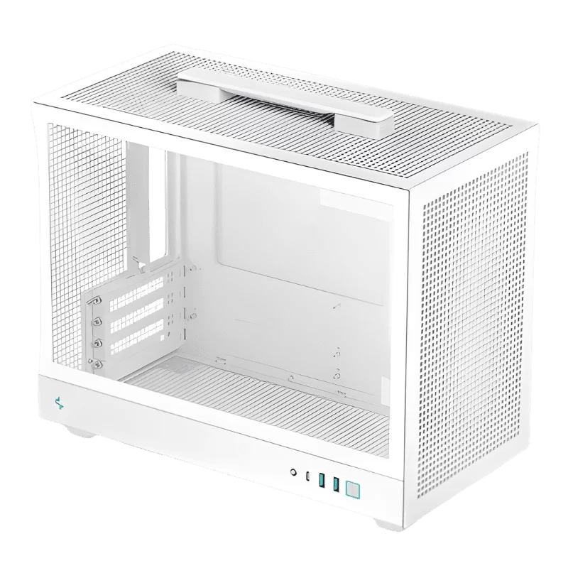 DEEPCOOL CH160 Plus White Portable High Airflow M-ITX Case 1 DEEPCOOL CH160 Plus White Portable High Airflow M-ITX Case