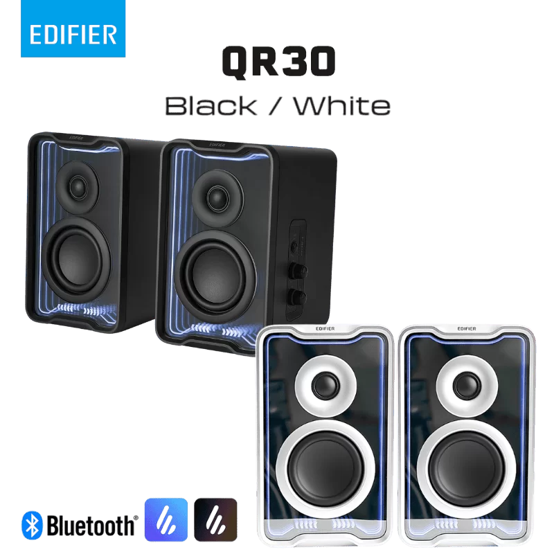 Edifier QR30 2.0 Desktop Active Speaker - 30W (RMS), USB-A + AUX inputs, Bluetooth V5.4