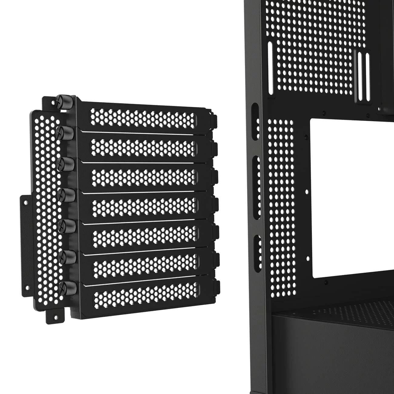 Cougar FV270 RGB Black Mid-Tower E-ATX Gaming Case - 4 Pre-installed Fans, BTF MB support 17 Cougar FV270 RGB Black Mid-Tower E-ATX Gaming Case - 4 Pre-installed Fans, BTF MB support - Ảnh 17