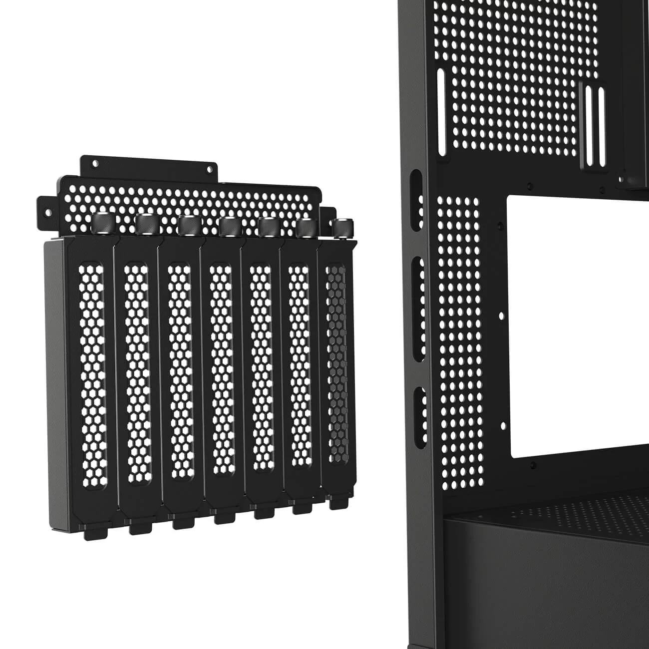 Cougar FV270 RGB Black Mid-Tower E-ATX Gaming Case - 4 Pre-installed Fans, BTF MB support 18 Cougar FV270 RGB Black Mid-Tower E-ATX Gaming Case - 4 Pre-installed Fans, BTF MB support - Ảnh 18