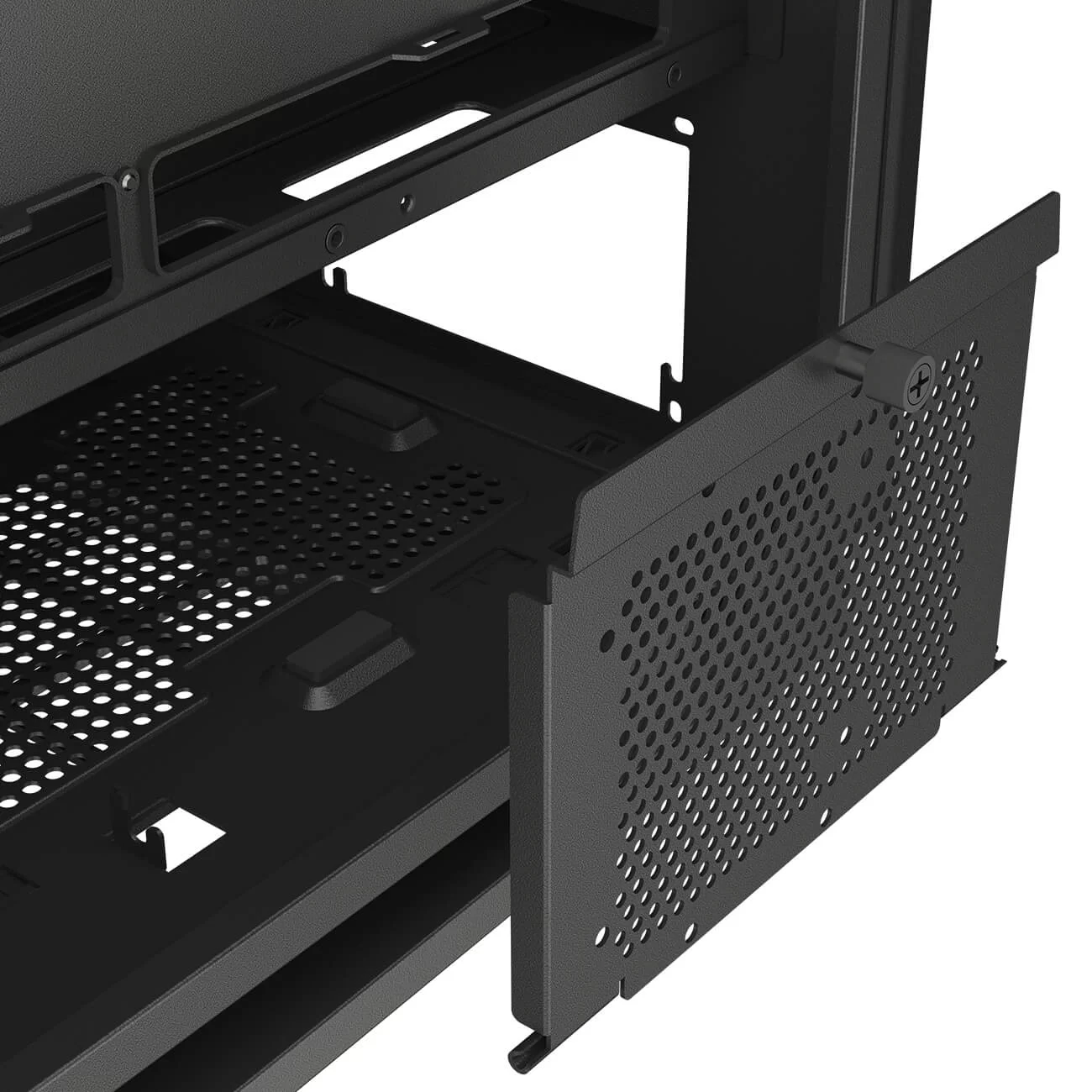 Cougar FV270 RGB Black Mid-Tower E-ATX Gaming Case - 4 Pre-installed Fans, BTF MB support 20 Cougar FV270 RGB Black Mid-Tower E-ATX Gaming Case - 4 Pre-installed Fans, BTF MB support - Ảnh 20