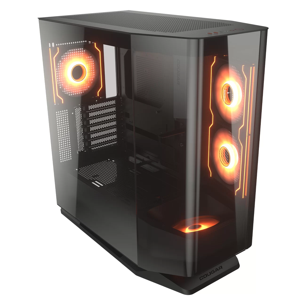 Cougar FV270 RGB Black Mid-Tower E-ATX Gaming Case - 4 Pre-installed Fans, BTF MB support 2 Cougar FV270 RGB Black Mid-Tower E-ATX Gaming Case - 4 Pre-installed Fans, BTF MB support - Ảnh 2