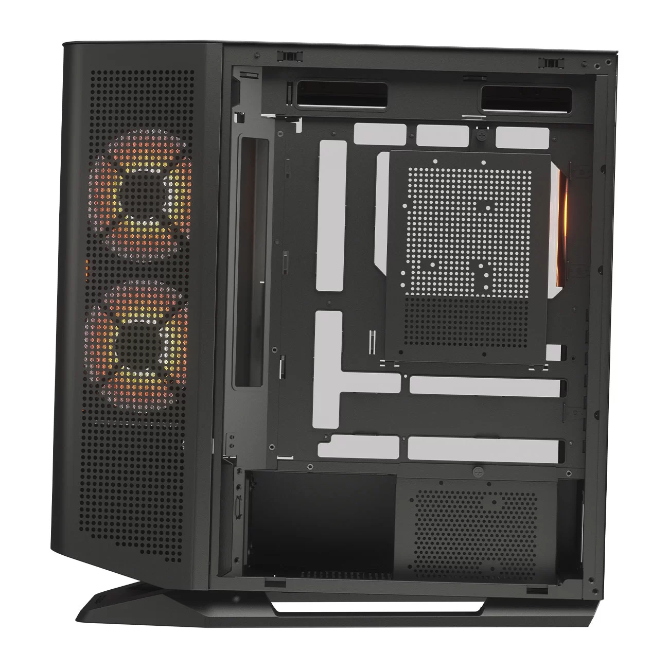 Cougar FV270 RGB Black Mid-Tower E-ATX Gaming Case - 4 Pre-installed Fans, BTF MB support 8 Cougar FV270 RGB Black Mid-Tower E-ATX Gaming Case - 4 Pre-installed Fans, BTF MB support - Ảnh 8
