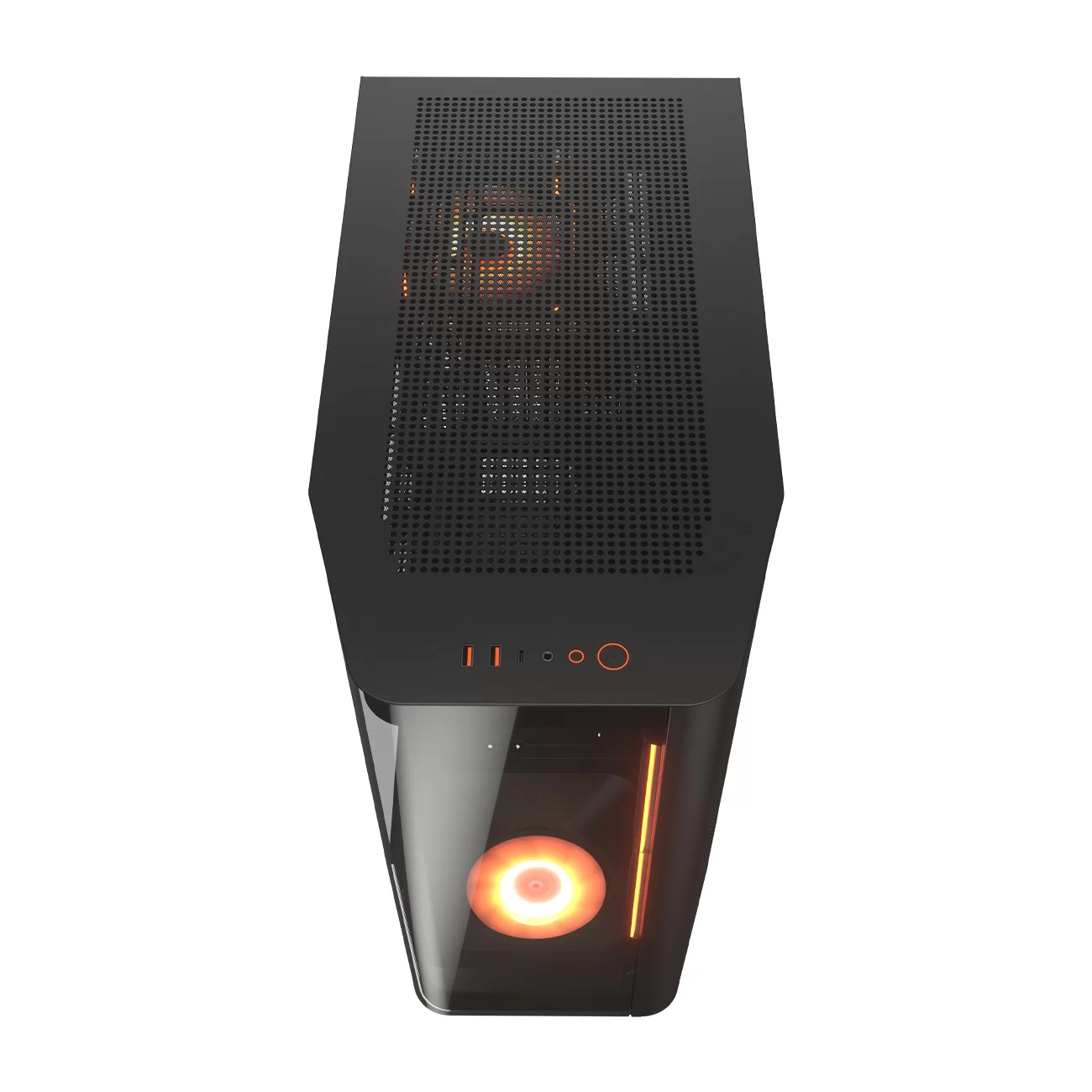 Cougar FV270 RGB Black Mid-Tower E-ATX Gaming Case - 4 Pre-installed Fans, BTF MB support 9 Cougar FV270 RGB Black Mid-Tower E-ATX Gaming Case - 4 Pre-installed Fans, BTF MB support - Ảnh 9