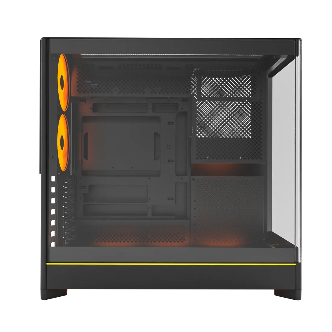 Montech HS02 Pro Tempered Glass Front Panel ATX Case - 5x GF120 V2 ARGB fans included 4 Montech HS02 Pro Tempered Glass Front Panel ATX Case - 5x GF120 V2 ARGB fans included - Ảnh 4