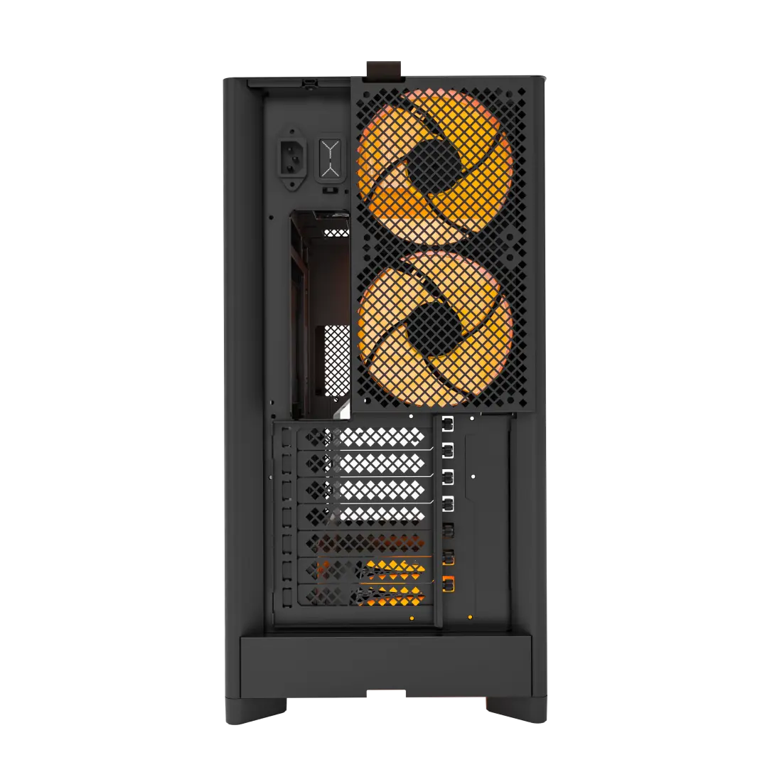 Montech HS02 Pro Tempered Glass Front Panel ATX Case - 5x GF120 V2 ARGB fans included 5 Montech HS02 Pro Tempered Glass Front Panel ATX Case - 5x GF120 V2 ARGB fans included - Ảnh 5