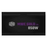 Cooler Master MWE Gold 850 V3 ATX 3.1 Full Modular PSU - 850 Watts, 80 plus Gold, 12V-2x6 cable