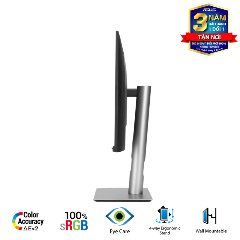 ASUS ProArt PA248QFV (PA248QV Gen2) Professional Monitor - 24.1 inch, 16:10, IPS, WUXGA (1920 x 1200), 100 Hz, 350 cd/m² 12 ASUS ProArt PA248QFV (PA248QV Gen2) Professional Monitor - 24.1 inch, 16:10, IPS, WUXGA (1920 x 1200), 100 Hz, 350 cd/m² - Ảnh 12