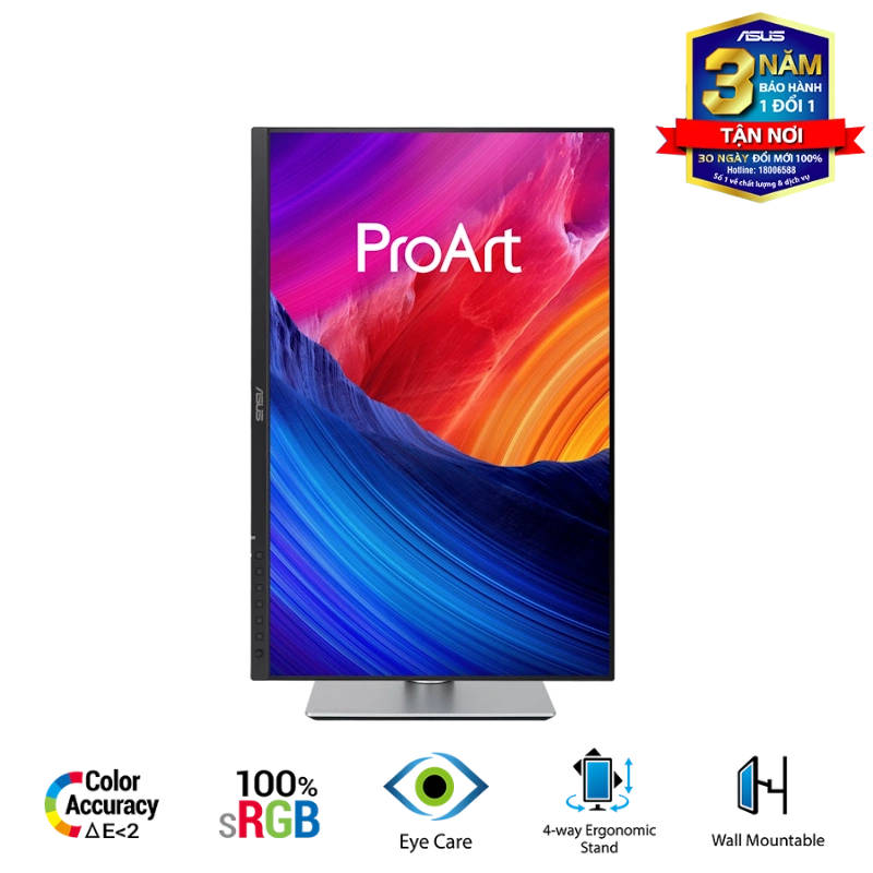 ASUS ProArt PA248QFV (PA248QV Gen2) Professional Monitor - 24.1 inch, 16:10, IPS, WUXGA (1920 x 1200), 100 Hz, 350 cd/m² 8 ASUS ProArt PA248QFV (PA248QV Gen2) Professional Monitor - 24.1 inch, 16:10, IPS, WUXGA (1920 x 1200), 100 Hz, 350 cd/m² - Ảnh 8