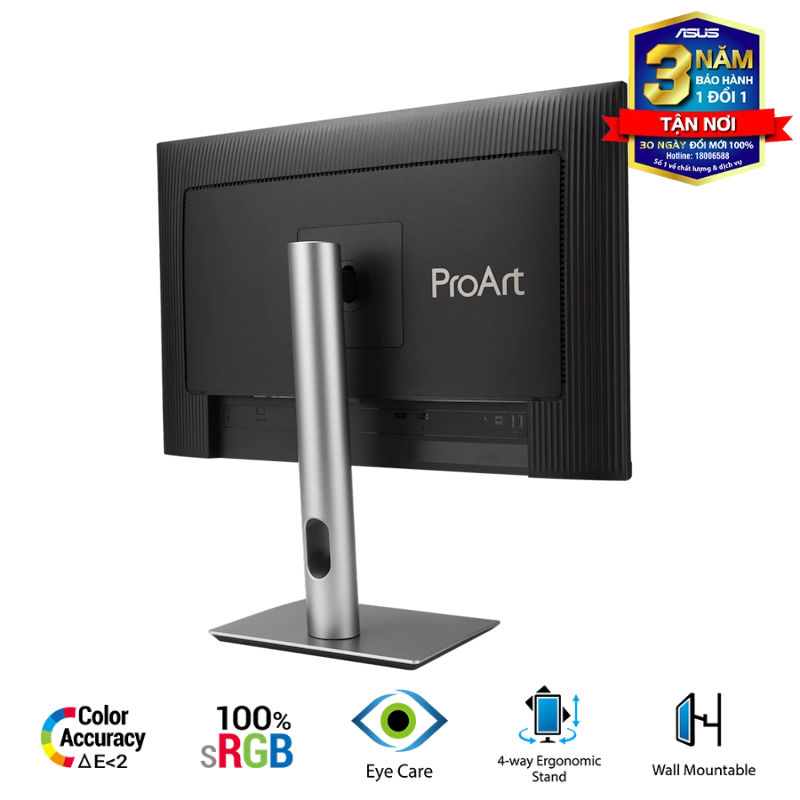 ASUS ProArt PA248QFV (PA248QV Gen2) Professional Monitor - 24.1 inch, 16:10, IPS, WUXGA (1920 x 1200), 100 Hz, 350 cd/m² 10 ASUS ProArt PA248QFV (PA248QV Gen2) Professional Monitor - 24.1 inch, 16:10, IPS, WUXGA (1920 x 1200), 100 Hz, 350 cd/m² - Ảnh 10