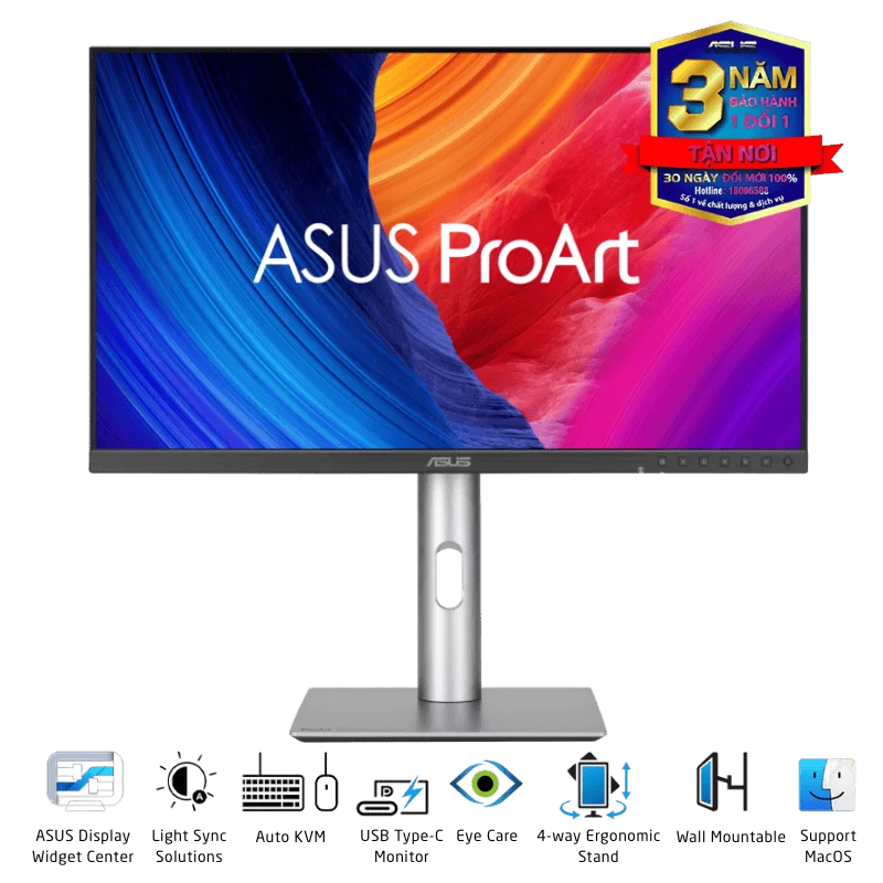ASUS ProArt PA32QCV Professional Monitor - 32” IPS, 16:9, UHD 6K (6016 x 3384), ΔE < 2, Calman Verified, USB-C 96W, 60Hz, Ergonomic Stand 1 ASUS ProArt PA32QCV Professional Monitor - 32” IPS, 16:9, UHD 6K (6016 x 3384), ΔE < 2, Calman Verified, USB-C 96W, 60Hz, Ergonomic Stand