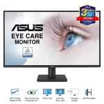 ASUS VA27AQ Eye Care Monitor - 27 inch, IPS QHD (2560 x 1440) Frameless, 75Hz, D-Sub (VGA) + DisplayPort + HDMI