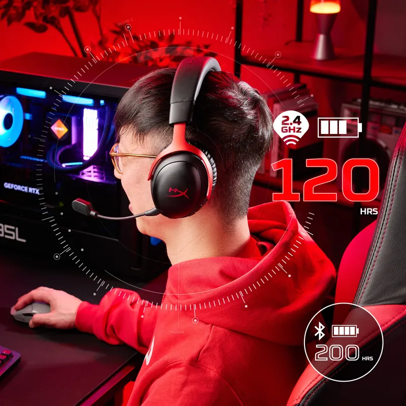 HyperX Cloud III S Wireless White (AX6G1AA) Gaming Headset 18 HyperX Cloud III S Wireless