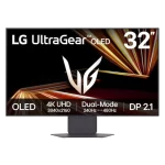LG Ultragear GX8 OLED 32GX870A-B Gaming Monitor - 32 inch 16:9 4K UHD (3840 x 2160) 240Hz 1ms (GtG), DisplayHDR 400 DCI-P3 98.5%, Gsync Compatible