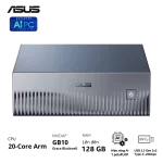 ASUS Ascent GX10 GX10-GG0036BN Desktop AI supercomputer - 4TB NVMe PCIe 5.0 SSD, ARM v9.2-A, GB10 Grace Blackwell GPU, 1 petaFLOP, 128 GB LPDDR5x, Wi-Fi 7 (Gig+), BT5.0