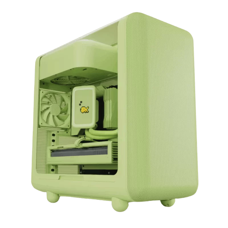 Hyte X50 Matcha Milk Modern Performance Case - ATX Mid-Tower, E-ATX Motherboard Support