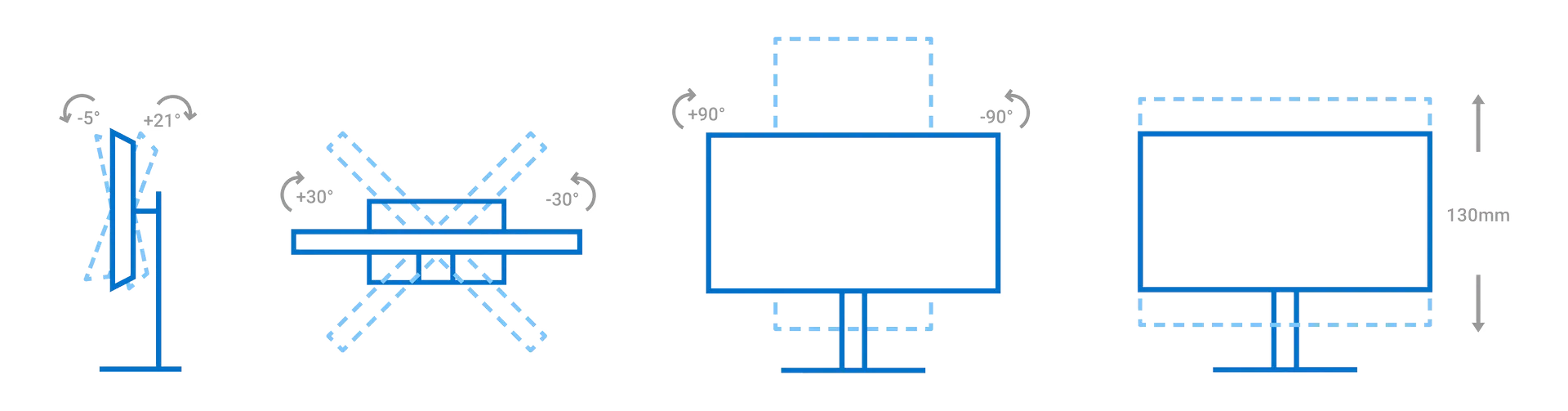 monitor s2725qs gy pdp adjustment and angles