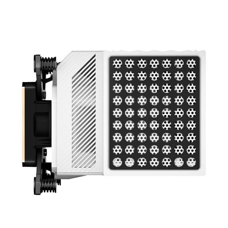 TRYX PANORAMA WB White CPU Water Block - Curved 2K AMOLED Display, Microchannel Fins, Copper Base, G1/4” Threaded Outlet, VRM Fan 3 TRYX PANORAMA WB White CPU Water Block - Curved 2K AMOLED Display, Microchannel Fins, Copper Base, G1/4” Threaded Outlet, VRM Fan - Ảnh 3