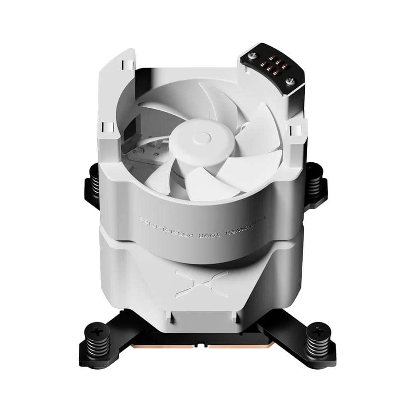 TRYX PANORAMA WB White CPU Water Block - Curved 2K AMOLED Display, Microchannel Fins, Copper Base, G1/4” Threaded Outlet, VRM Fan 5 TRYX PANORAMA WB White CPU Water Block - Curved 2K AMOLED Display, Microchannel Fins, Copper Base, G1/4” Threaded Outlet, VRM Fan - Ảnh 5