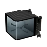 TRYX PANORAMA WB Black CPU Water Block - Curved 2K AMOLED Display, Microchannel Fins, Copper Base, G1/4” Threaded Outlet, VRM Fan
