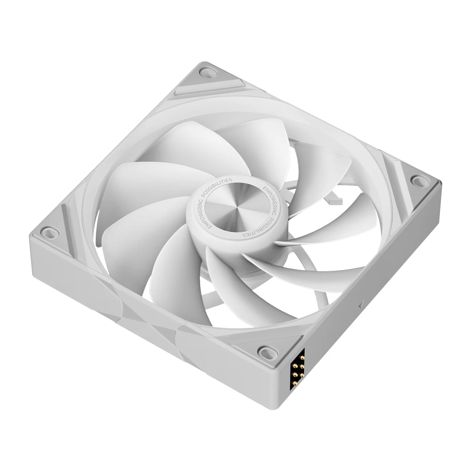 TRYX ROTA SL ARGB Reverse 120 Triple Pack White Fan - Reverse Flow, 3x120mm PWM, Daisy Chain Magnetic Connection 5 TRYX ROTA SL ARGB Reverse 120 Triple Pack White Fan - Reverse Flow, 3x120mm PWM, Daisy Chain Magnetic Connection - Ảnh 5