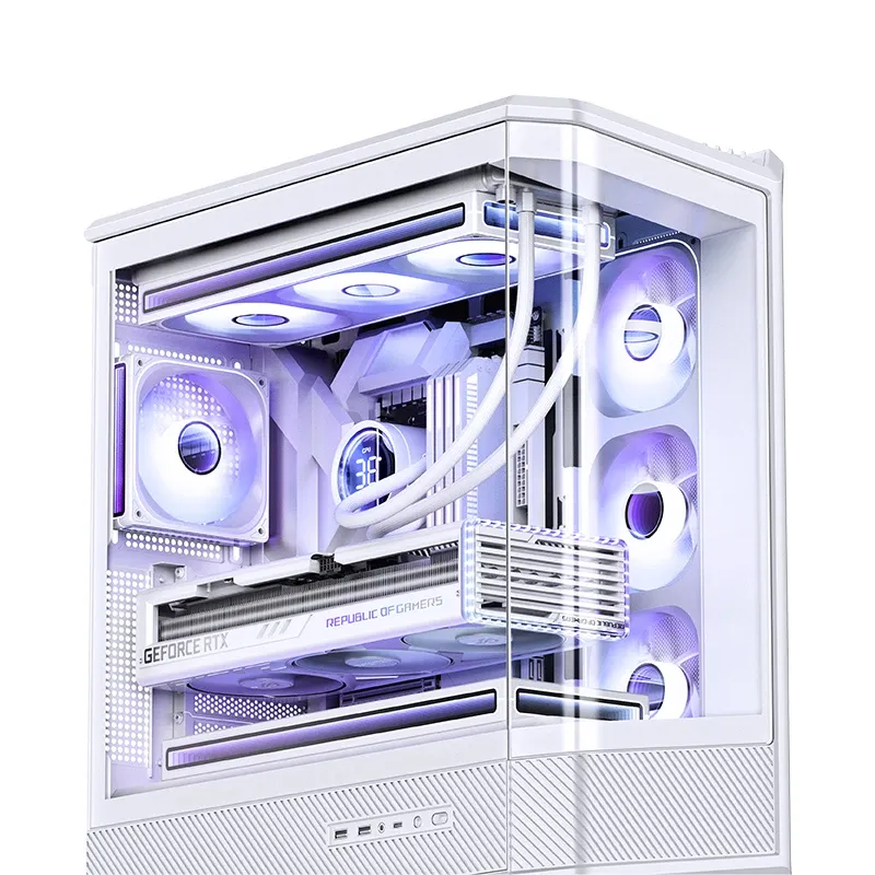 Jonsbo D400 White Case - ATX, Curved Glass Design, Support BTF 12 Jonsbo D400 White Case - ATX, Curved Glass Design, Support BTF - Ảnh 12