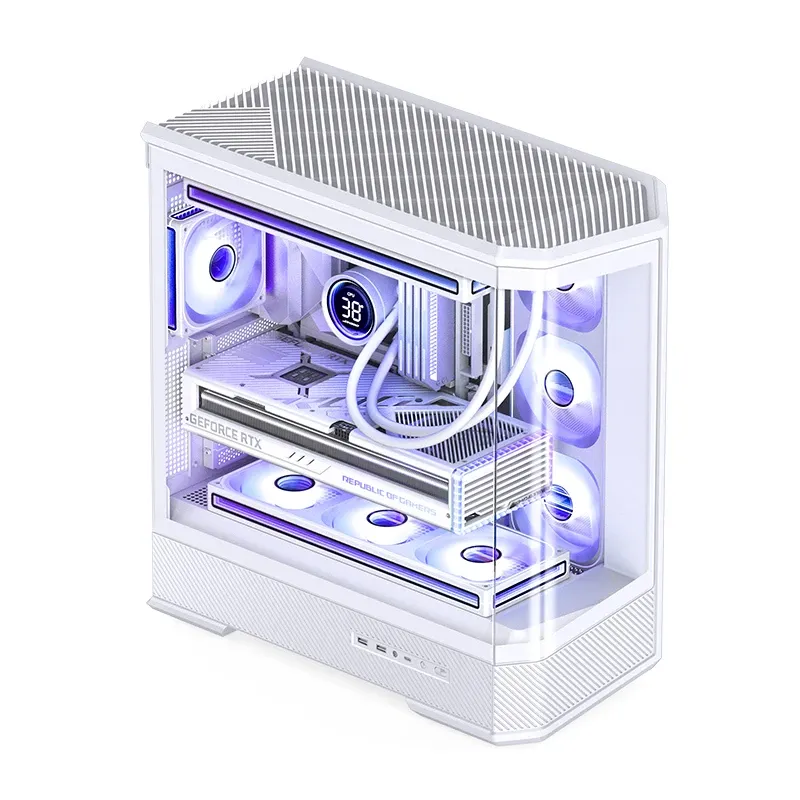 Jonsbo D400 White Case - ATX, Curved Glass Design, Support BTF 13 Jonsbo D400 White Case - ATX, Curved Glass Design, Support BTF - Ảnh 13