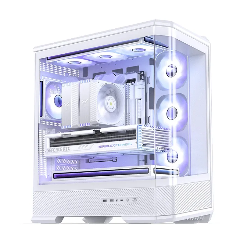 Jonsbo D400 White Case - ATX, Curved Glass Design, Support BTF 14 Jonsbo D400 White Case - ATX, Curved Glass Design, Support BTF - Ảnh 14