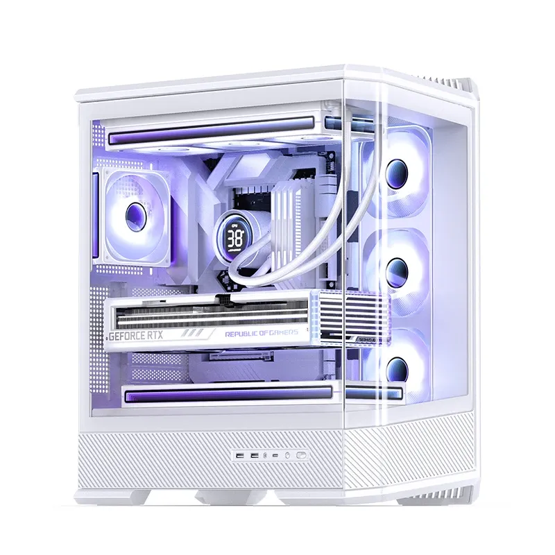 Jonsbo D400 White Case - ATX, Curved Glass Design, Support BTF 16 Jonsbo D400 White Case - ATX, Curved Glass Design, Support BTF - Ảnh 16