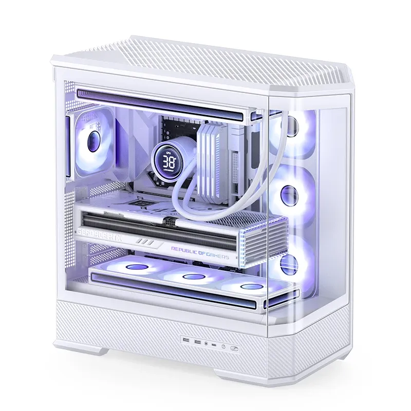 Jonsbo D400 White Case - ATX, Curved Glass Design, Support BTF 17 Jonsbo D400 White Case - ATX, Curved Glass Design, Support BTF - Ảnh 17